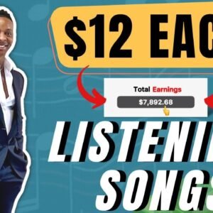 (NEW METHOD) Get Paid $12 Every Song You Listen To | Earn Money Online 2022